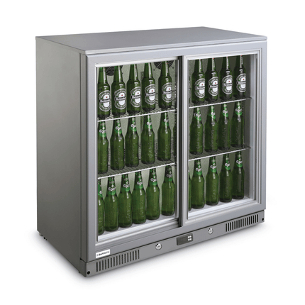 CANDOUR bar cooler 188L with sliding door, 900x520x(H)835mm