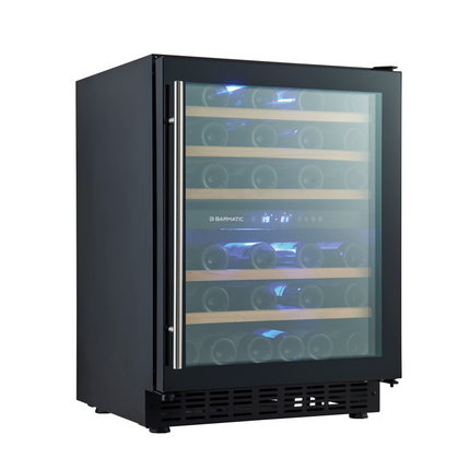 Barmatic Aurora Wine Cooler - Dual Zone Temperature Control 5 To 22 C Glass Door 133 L Capacity