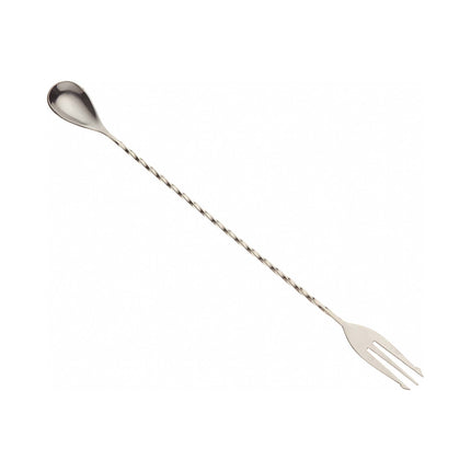 Bar Spoon with Fork End, Stainless Steel, 315mm