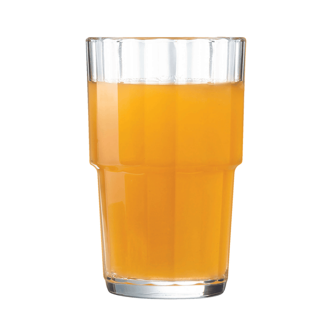 Arcoroc Norvege tall highball glass, 270ml, professional-grade glass for heavy use in catering and hospitality settings.