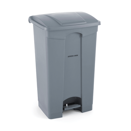 Rectangular waste container with treadle, 87L, 604x412x(H)820mm