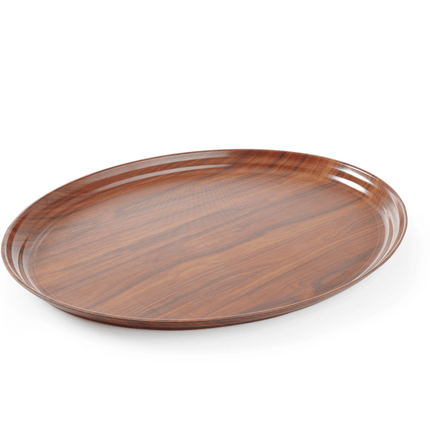 Montana Non-slip Surface Tray, walnut- oval, 230 x 160mm