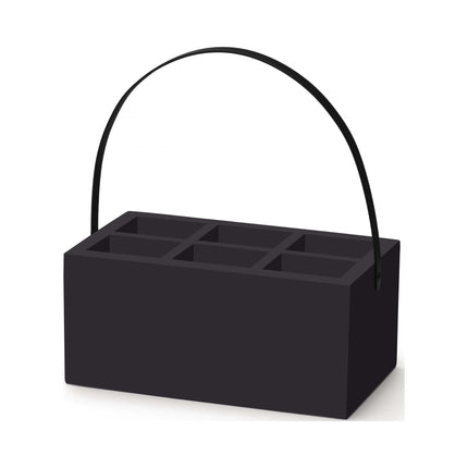 Madeira Black box for cutlery and napkins 280x180x120 mm
