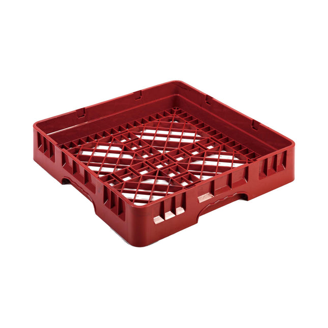 Amerbox Base Rack 500x500xH100 Mm Red For Glass Up To 70 Mm Height - Efficient Washing And Safe Storage