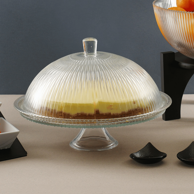 Aura cake stand with cover, 320 x (h)230mm