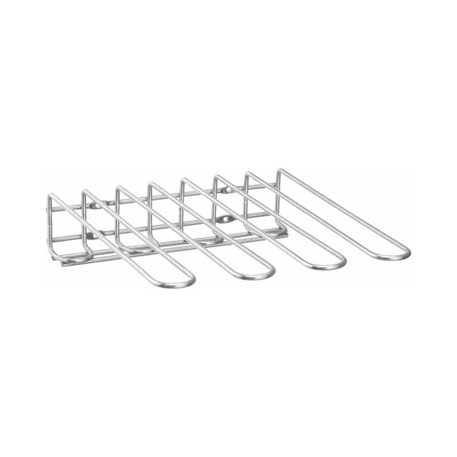 HENDI Glass Hanging Rack Bar Up - Wall Mounted Stainless Steel 3-Tier Glass Storage For Space Saving