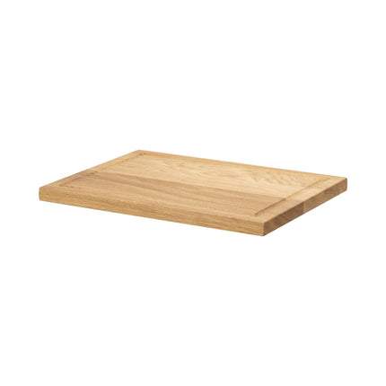 Madeira Oak Wood Serving Board 270x350x22mm for Buffets Cheeses and Snacks in Natural Finish