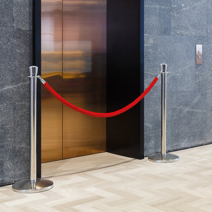 Fourpiece barrier poles with base with 5 ropes Custom Wood Designs red-fourpiece-barrier-poles-with-base-with-5-ropes-53613671154007_8b958adc-47af-4259-8c11-85ba335ffb02